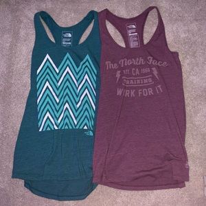Two North Face Tank Tops
